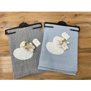 Плед вязанный с игрушкой МИШКА