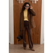 Брюки из экокожи