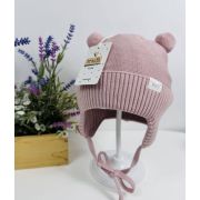 Шапочка с завязками и помпонами «So much»