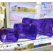 Комплект из 3-х тонированных прозрачных сумок для роддома