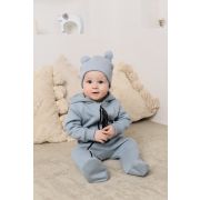 Шапочка с ушками 10002222 в рубчик