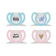 Пустышка Uviton 0100 ортодонтическая Stars 0-6мес.