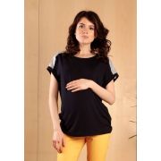 Блуза 30184821 вставки из отделочной ткани