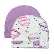 Шапочки ПЛАНЕТКИ швы наружу с отворотом 2шт