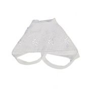 Чепчик 31-125н интерлок однотонный с кружевом