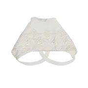 Чепчик 37-125н швы наружу интерлок однотон с кружевом