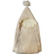 Конверт 6132 вязаный на пуговицах полушерстяной