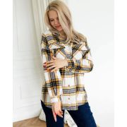 Рубашка теплая ОВЕРСАЙЗ клетка