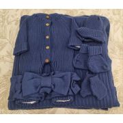 Комплект вязаный МАМИН МАЛЫШ без утепления, 6пр