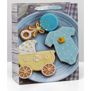 Подарочный пакет ламинированный 26x32x12